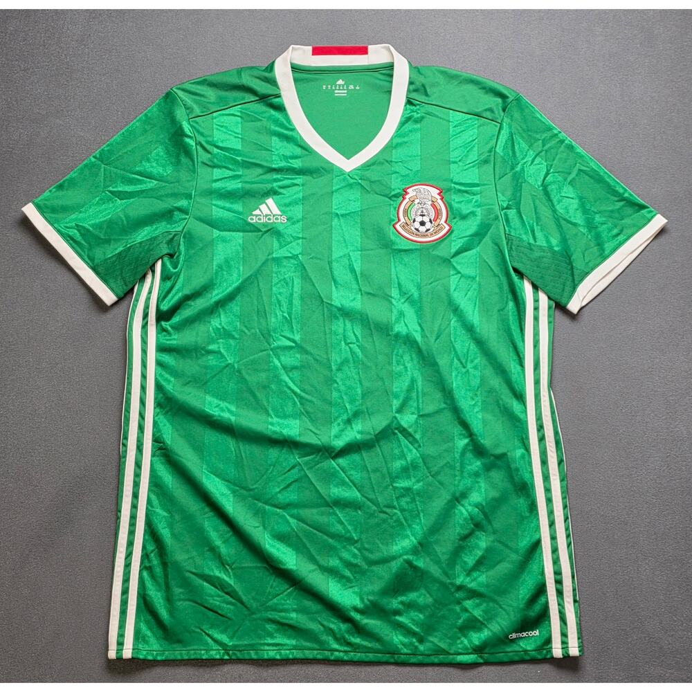 Authentic Adidas 2015-2016 Mexico National Team Soccer Football‎ Jersey Men's M